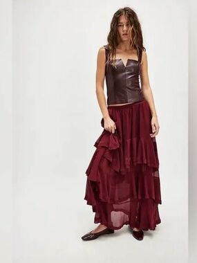 NWOT Free People Clementine Maxi Skirt